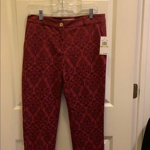 NWT Michael Kors Brocade Trousers Size 4